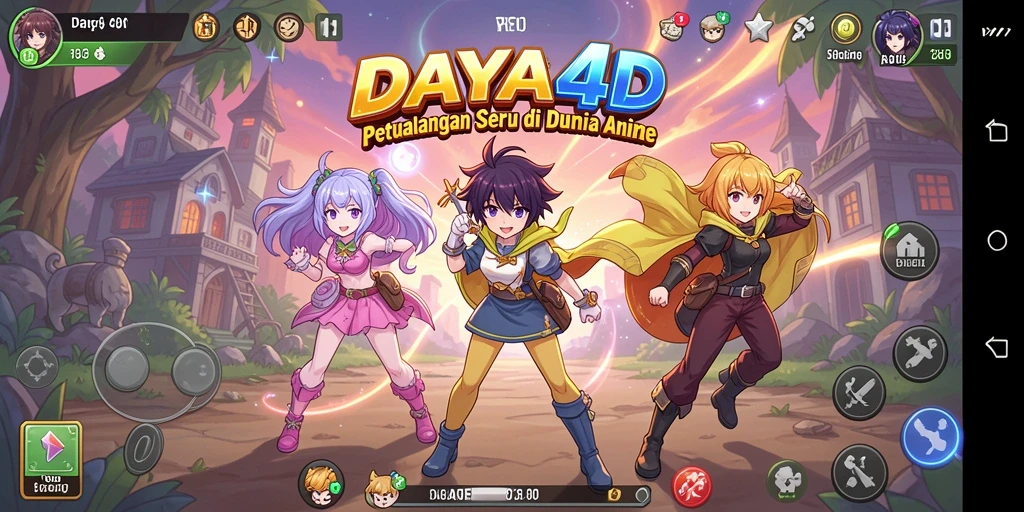 Tampilan gameplay DAYA4D yang seru dan penuh warna.