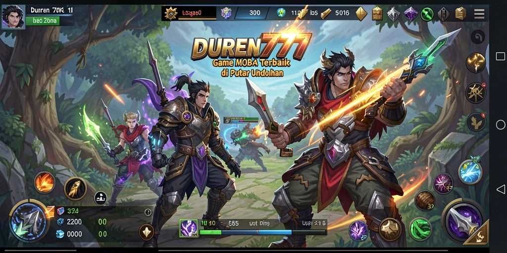 Gameplay seru DUREN777 dengan karakter unik dan strategi tim.