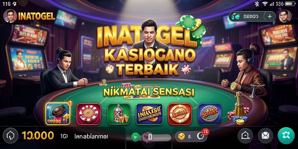 Tampilan gameplay seru INATOGEL dengan berbagai pilihan permainan Kasino.