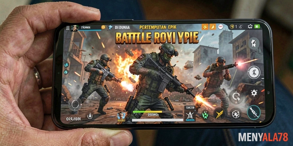 Tampilan gameplay seru di medan pertempuran MENYALA78.