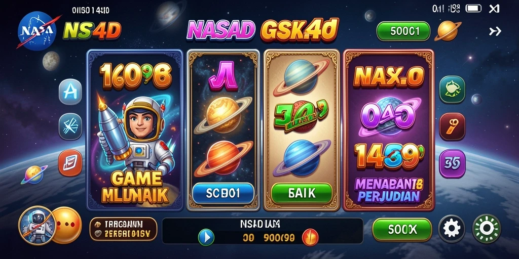 Tampilan gameplay NASA4D yang menarik dan mengasyikkan.