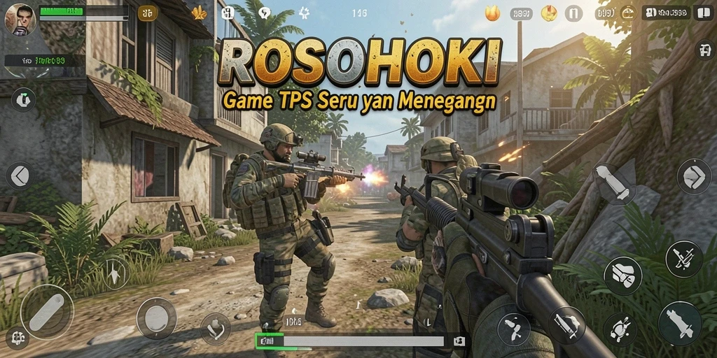 Tangkapan layar menampilkan aksi seru dalam gameplay TPS.