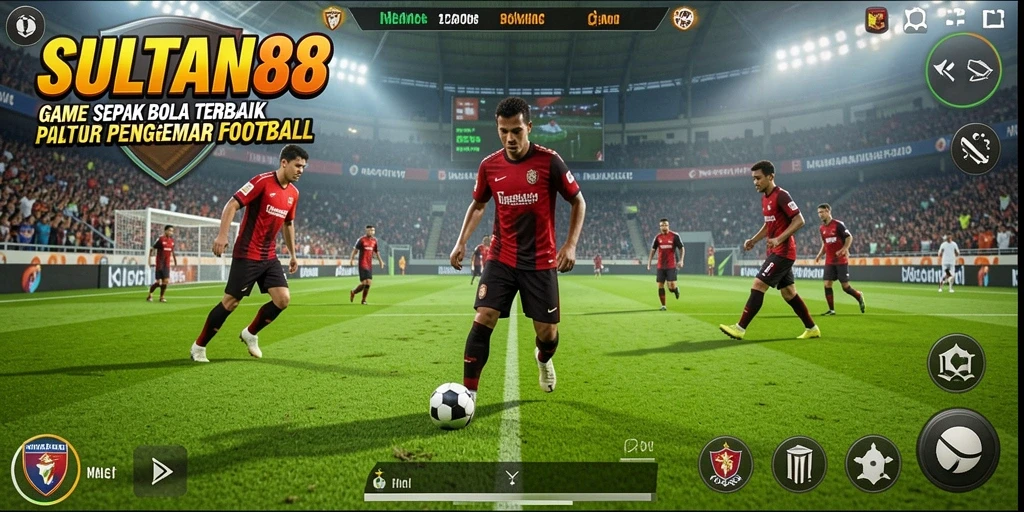 Tampilan gameplay menarik dalam SULTAN88 dengan aksi sepak bola mendebarkan.